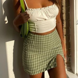 Princess Polly Miss Sally Mini Skirt Green